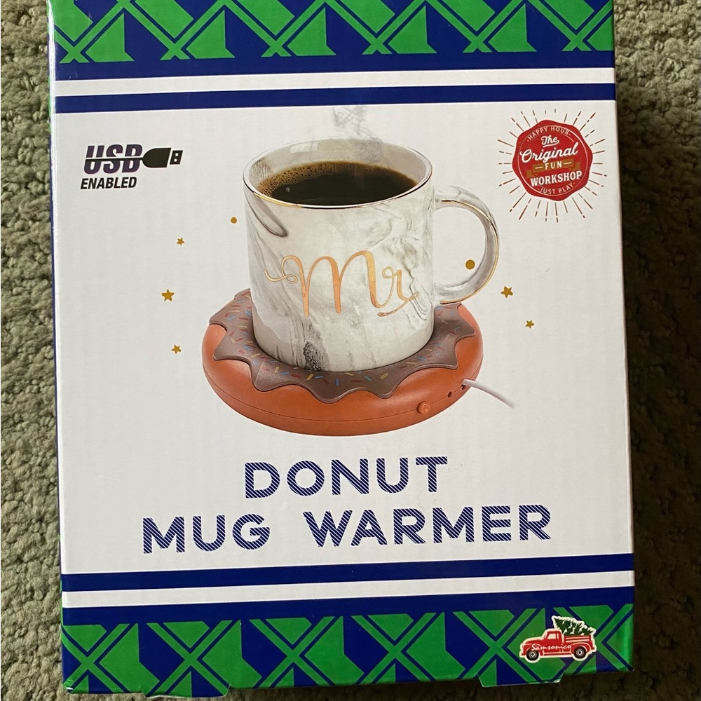 BRAND NEW Donut 🍩 Mug Warmer….cute & convenient!